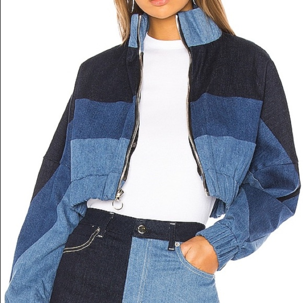 Chloe denim track jacket